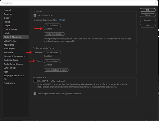 Media & Disk Cache to an SSD